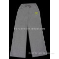 Ladies knitted CVC stretch carbon peached terry long pants